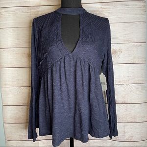 NWT Altar’d State deep V cutout top